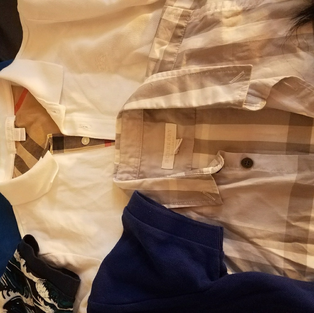 Lot of two burberry polos